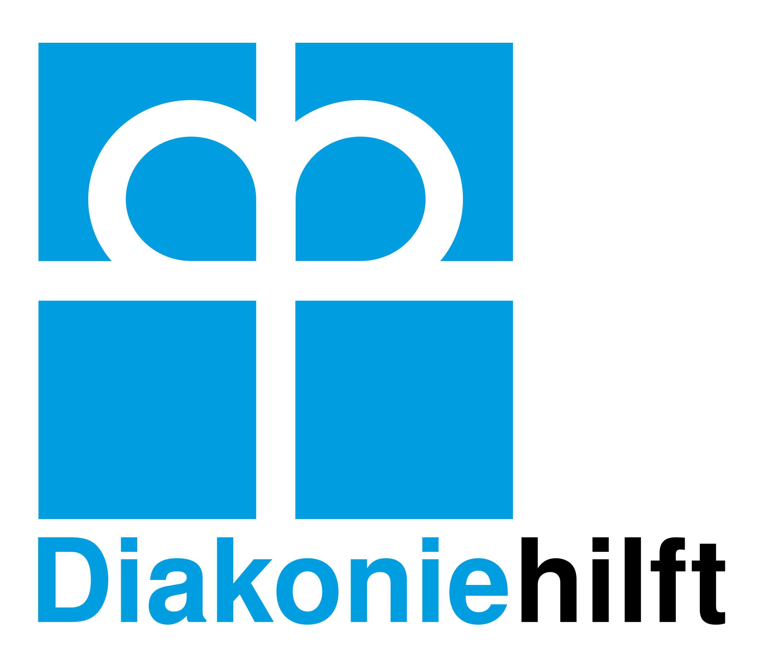Logo Diakonie hilft Diakoniekreuz